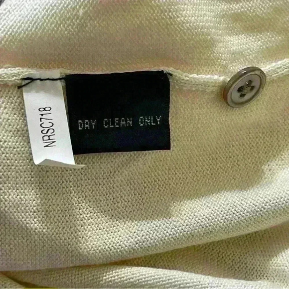 WfF men's retro style striped long sleeve button front open cardigan Silk XL New - Picture 8 of 8